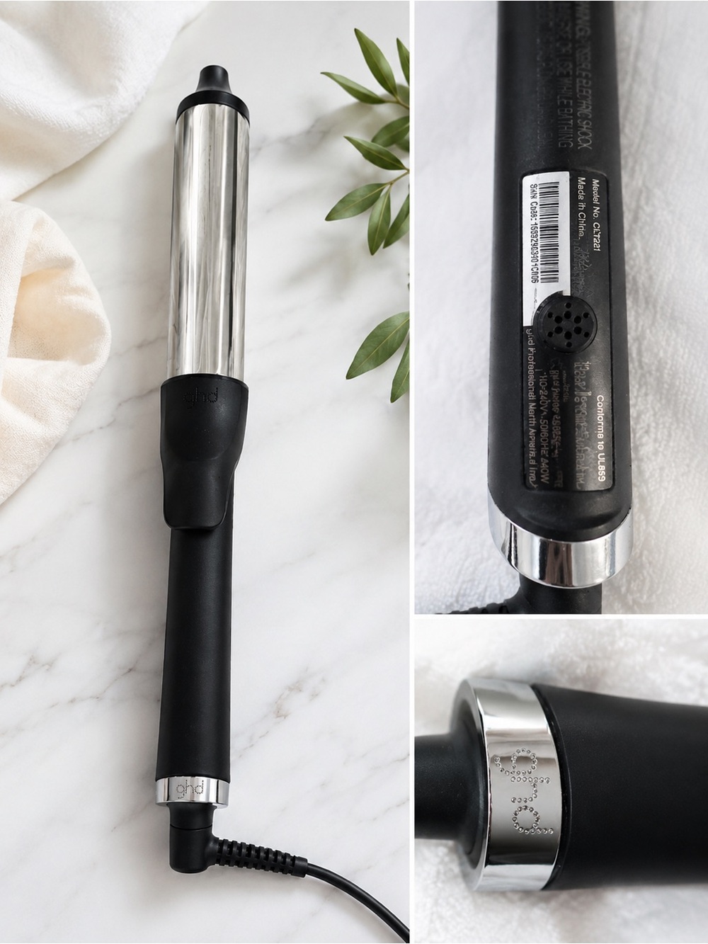 ✨ghd Black and Silver Styling Curling Wand✨